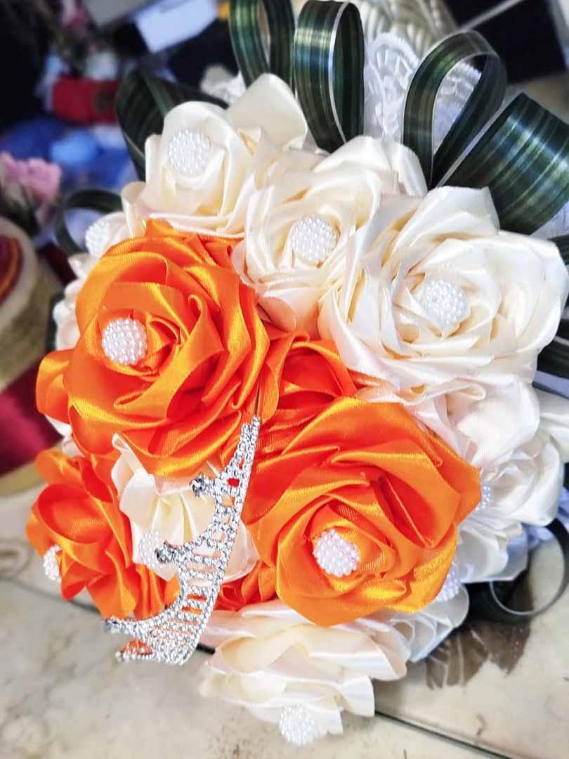 Bukiet urodzinowy wstążka wzór 1 zdjęcie 1