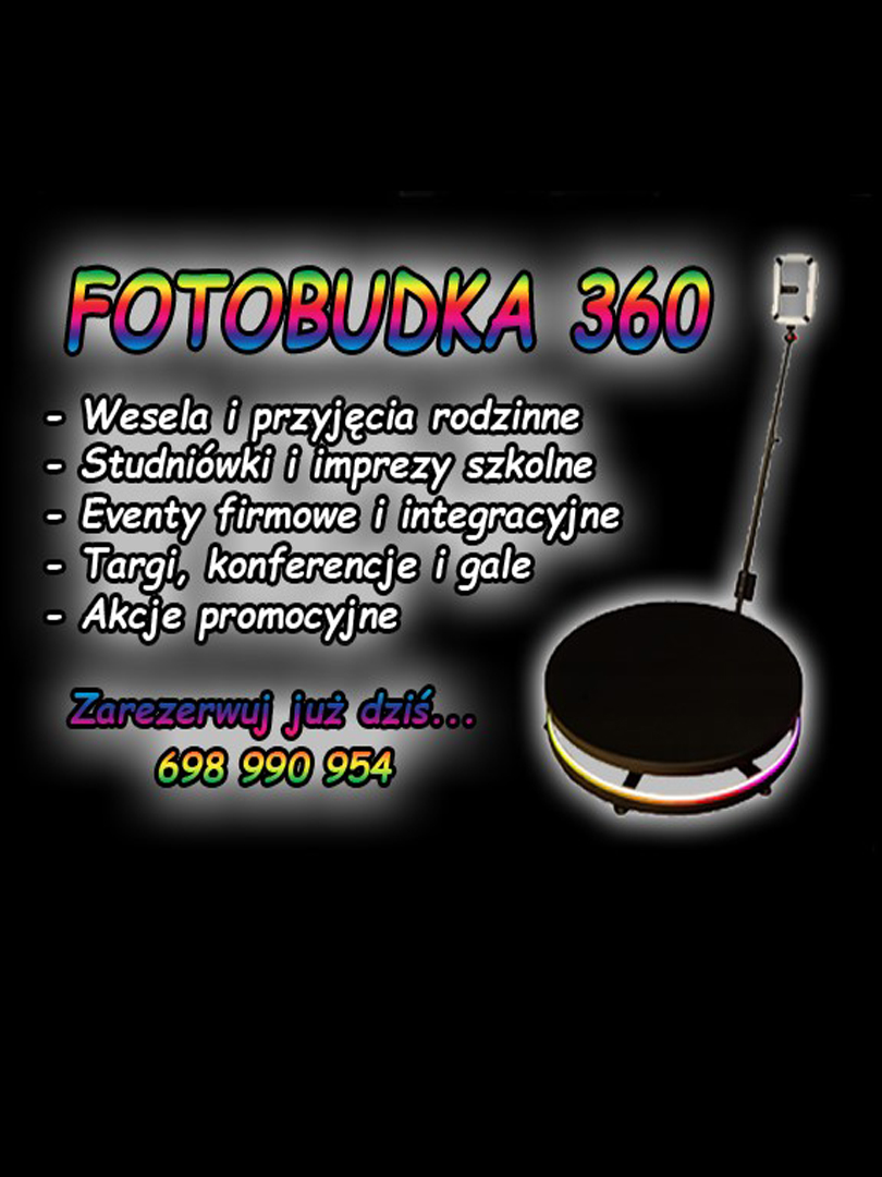 Fotobudka 360 – Twoja impreza w zupełnie nowym wymiarze - wynajem zdjęcie 1