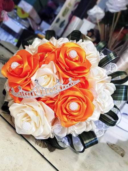 Bukiet urodzinowy wstążka wzór 1 zdjęcie 2