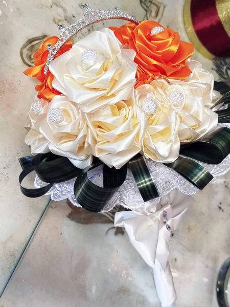 Bukiet urodzinowy wstążka wzór 1 zdjęcie 3