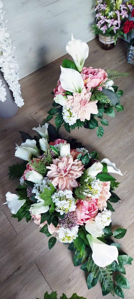 Zestaw nagrobny. Wiązanka wazon wzór 1 zdjęcie 2